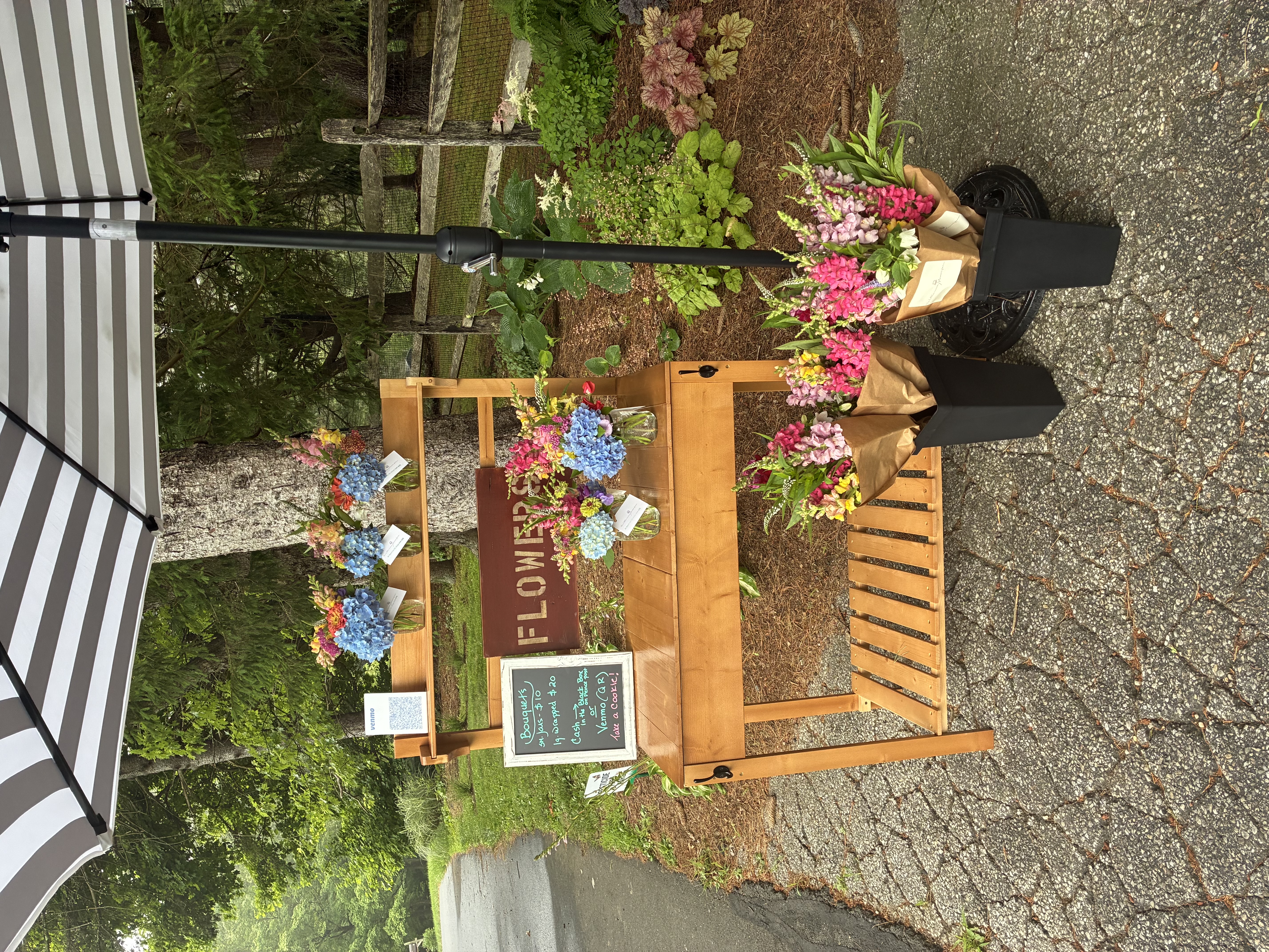 Fresh blooms available for weekend sales.