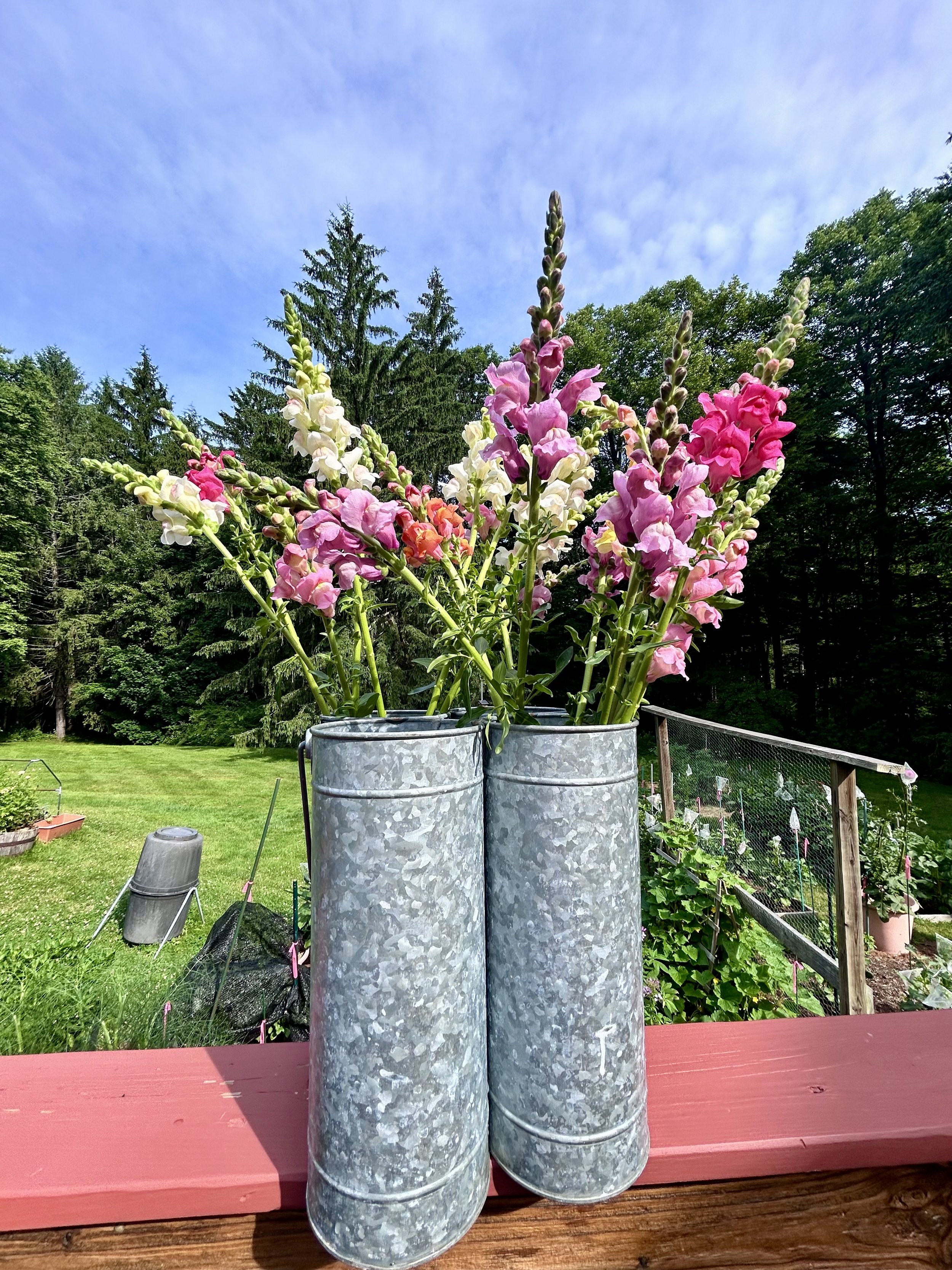 Custom bouquet with seasonal blooms.