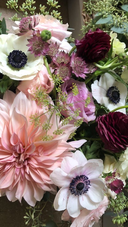 Fresh-cut seasonal flowers from the farm.